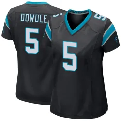 Rico Dowdle Carolina Panthers Game Women's Team Color Jersey (Black)