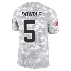 Rico Dowdle Carolina Panthers Limited Men's 2024 Salute to Service Jersey (Arctic Camo)