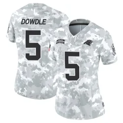Rico Dowdle Carolina Panthers Limited Women's 2024 Salute to Service Jersey (Arctic Camo)