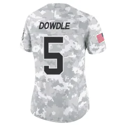 Rico Dowdle Carolina Panthers Limited Women's 2024 Salute to Service Jersey (Arctic Camo)