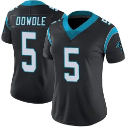 Rico Dowdle Carolina Panthers Limited Women's Team Color Vapor Untouchable Jersey (Black)