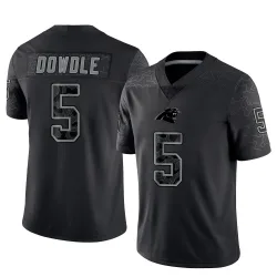Rico Dowdle Carolina Panthers Limited Youth Reflective Jersey (Black)