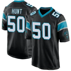Robert Hunt Carolina Panthers Game Men's Team Color Jersey (Black)