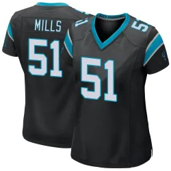 Sam Mills Carolina Panthers Game Women's Team Color Jersey (Black)