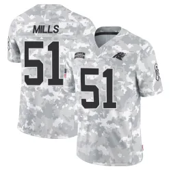 Sam Mills Carolina Panthers Limited Men's 2024 Salute to Service Jersey (Arctic Camo)