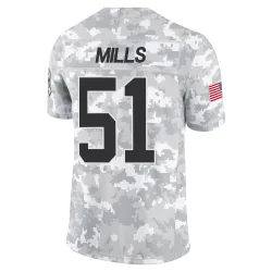 Sam Mills Carolina Panthers Limited Men's 2024 Salute to Service Jersey (Arctic Camo)