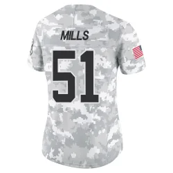 Sam Mills Carolina Panthers Limited Women's 2024 Salute to Service Jersey (Arctic Camo)