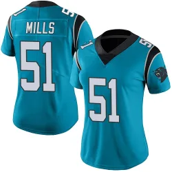 Sam Mills Carolina Panthers Limited Women's Alternate Vapor Untouchable Jersey (Blue)