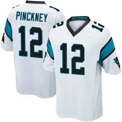 Sam Pinckney Carolina Panthers Game Men's Jersey (White)