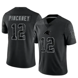 Sam Pinckney Carolina Panthers Limited Men's Reflective Jersey (Black)