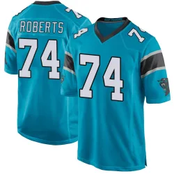 Sam Roberts Carolina Panthers Game Men's Alternate Jersey (Blue)