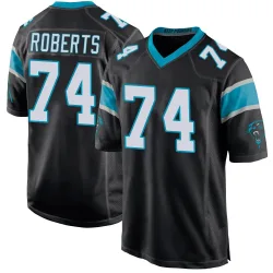 Sam Roberts Carolina Panthers Game Men's Team Color Jersey (Black)