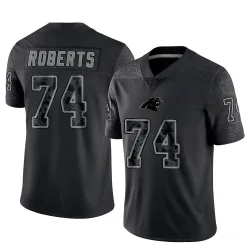 Sam Roberts Carolina Panthers Limited Men's Reflective Jersey (Black)