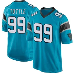 Shy Tuttle Carolina Panthers Game Men's Alternate Jersey (Blue)
