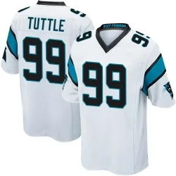 Shy Tuttle Carolina Panthers Game Men's Jersey (White)