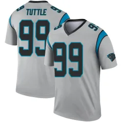 Shy Tuttle Carolina Panthers Legend Men's Inverted Silver Jersey ()