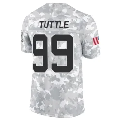 Shy Tuttle Carolina Panthers Limited Men's 2024 Salute to Service Jersey (Arctic Camo)