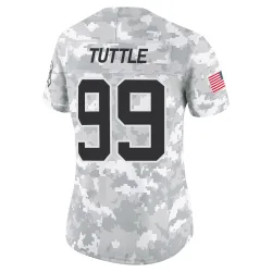 Shy Tuttle Carolina Panthers Limited Women's 2024 Salute to Service Jersey (Arctic Camo)