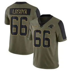 Steven Losoya Carolina Panthers Limited Men's 2021 Salute To Service Jersey (Olive)