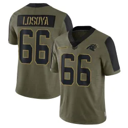 Steven Losoya Carolina Panthers Limited Youth 2021 Salute To Service Jersey (Olive)