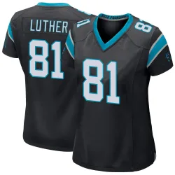 T.J. Luther Carolina Panthers Game Women's Team Color Jersey (Black)