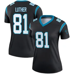 T.J. Luther Carolina Panthers Legend Women's Jersey (Black)