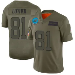 T.J. Luther Carolina Panthers Limited Men's 2019 Salute to Service Jersey (Camo)