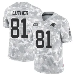 T.J. Luther Carolina Panthers Limited Men's 2024 Salute to Service Jersey (Arctic Camo)