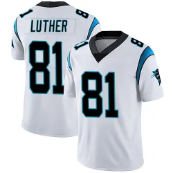 T.J. Luther Carolina Panthers Limited Men's Vapor Untouchable Jersey (White)