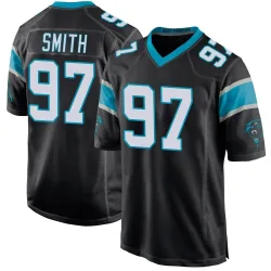 T.J. Smith Carolina Panthers Game Men's Team Color Jersey (Black)