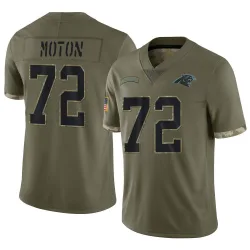 Taylor Moton Carolina Panthers Limited Men's 2022 Salute To Service Jersey (Olive)