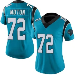 Taylor Moton Carolina Panthers Limited Women's Alternate Vapor Untouchable Jersey (Blue)
