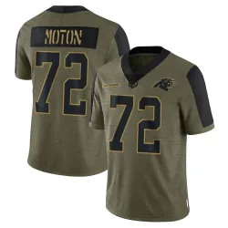 Taylor Moton Carolina Panthers Limited Youth 2021 Salute To Service Jersey (Olive)
