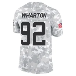 Tershawn Wharton Carolina Panthers Limited Men's 2024 Salute to Service Jersey (Arctic Camo)