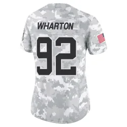 Tershawn Wharton Carolina Panthers Limited Women's 2024 Salute to Service Jersey (Arctic Camo)