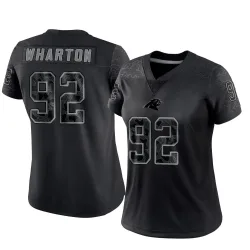 Tershawn Wharton Carolina Panthers Limited Women's Reflective Jersey (Black)