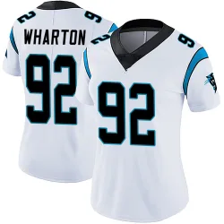 Tershawn Wharton Carolina Panthers Limited Women's Vapor Untouchable Jersey (White)