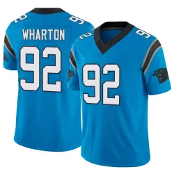 Tershawn Wharton Carolina Panthers Limited Youth Vapor F.U.S.E. Jersey (Blue)