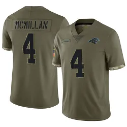 Tetairoa McMillan Carolina Panthers Limited Men's 2022 Salute To Service Jersey (Olive)