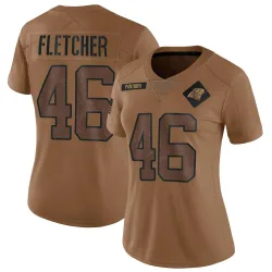 Thomas Fletcher Carolina Panthers Limited Women's 2023 Salute To Service Jersey (Brown)