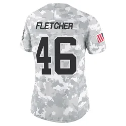 Thomas Fletcher Carolina Panthers Limited Women's 2024 Salute to Service Jersey (Arctic Camo)