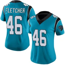 Thomas Fletcher Carolina Panthers Limited Women's Alternate Vapor Untouchable Jersey (Blue)