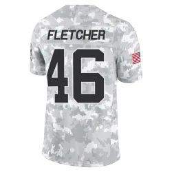 Thomas Fletcher Carolina Panthers Limited Youth 2024 Salute to Service Jersey (Arctic Camo)