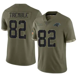 Tommy Tremble Carolina Panthers Limited Men's 2022 Salute To Service Jersey (Olive)