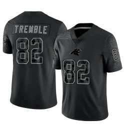 Tommy Tremble Carolina Panthers Limited Men's Reflective Jersey (Black)