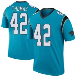 Trevian Thomas Carolina Panthers Legend Men's Color Rush Jersey (Blue)