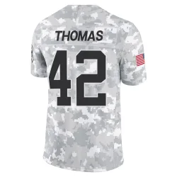 Trevian Thomas Carolina Panthers Limited Men's 2024 Salute to Service Jersey (Arctic Camo)