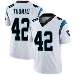 Trevian Thomas Carolina Panthers Limited Men's Vapor Untouchable Jersey (White)
