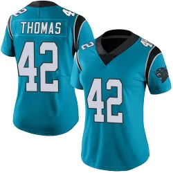 Trevian Thomas Carolina Panthers Limited Women's Alternate Vapor Untouchable Jersey (Blue)