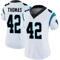 Trevian Thomas Carolina Panthers Limited Women's Vapor Untouchable Jersey (White)